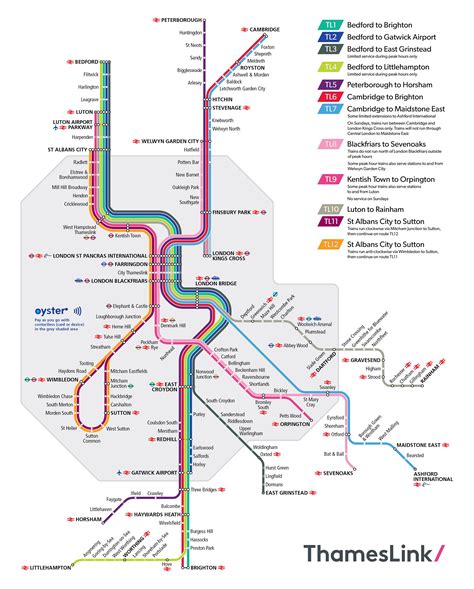 Thameslink train / rail maps