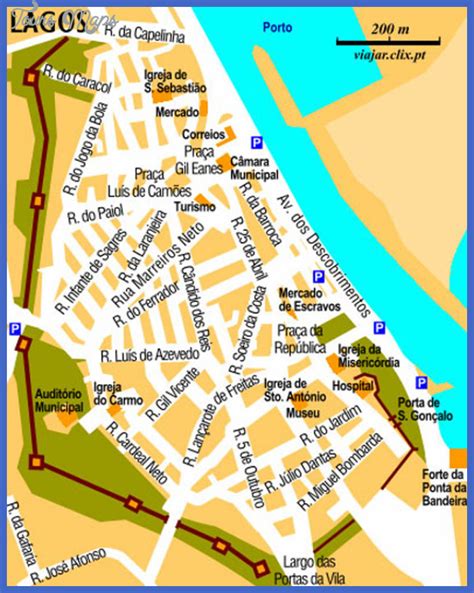 Lagos Map Tourist Attractions - ToursMaps.com