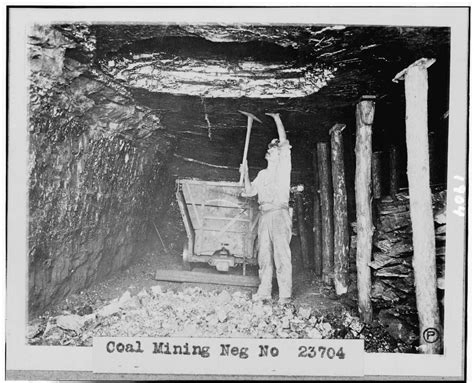 Coal miners working inside the mine, early 20th century (gallery ...