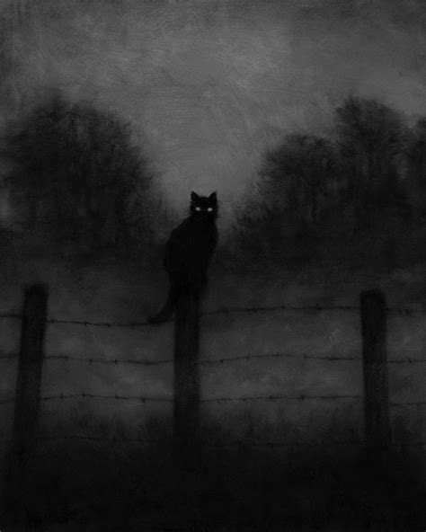 Pin by Lucas Cabral on Gatos | Dark art illustrations, Black cat art ...