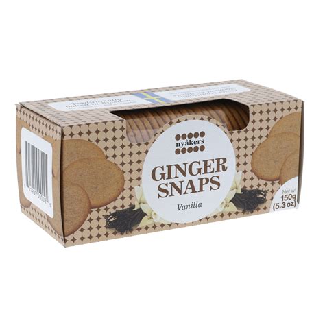 Nyakers Ginger Snaps Vanilla - ciastka imbirowo waniliowe 150g | Pierniczki