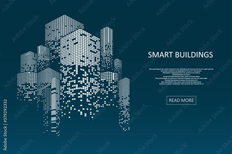 Smart building concept design Stock Vector | Adobe Stock