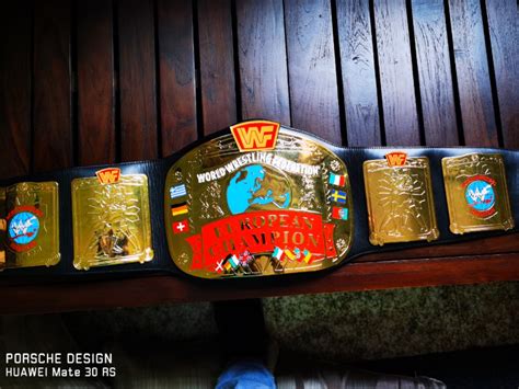 WWF WWE European Championship Wrestling Belt, Everything Else on Carousell