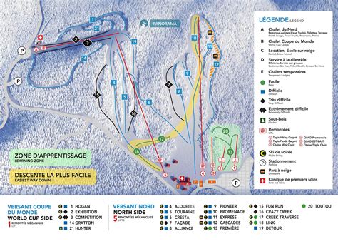 Trails map - Mont Cascades Ski Resort - Ottawa Gatineau