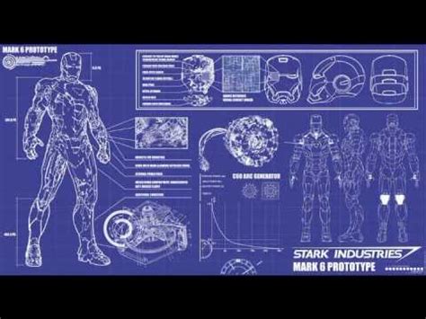 iron man armor blueprint 01 - YouTube