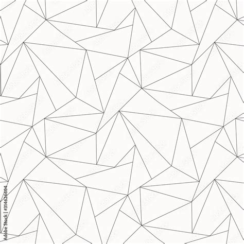 Geometric vector pattern, repeating asymmetry linear triangle shape or ...