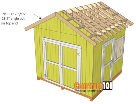 Shed Plans - 10x10 Gable Shed - Construct101