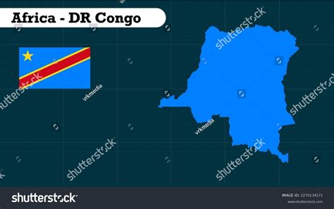 Dr Congo Map Dr Congo Map Stock Vector (Royalty Free) 2270134171 ...