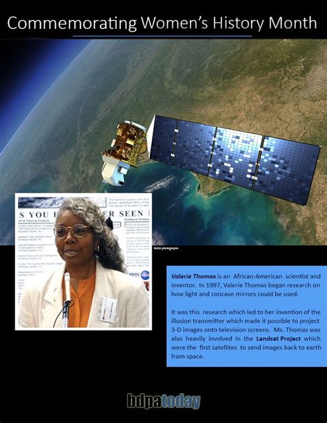 Valerie Thomas | NASA Inventor | Womens history month, African american ...