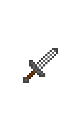 Minecraft iron sword pixel art