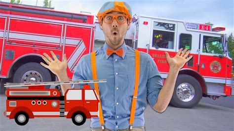 Blippi | The Fire Truck Song - In this blippi video there is the blippi ...