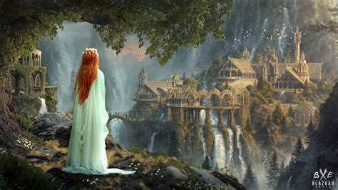 ArtStation - The Lord of The Ring Rivendel Elf Matte painting, Mikel ...