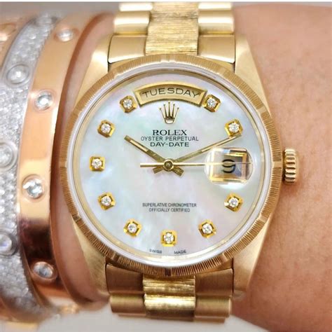 Rolex Day Date President Bark 36mm 18248, Luxury, Watches on Carousell