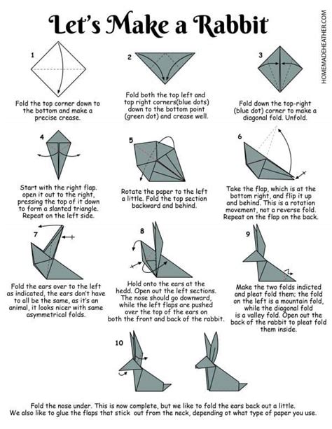 Free Origami Rabbit Printable Design | Origami animals, Printable ...