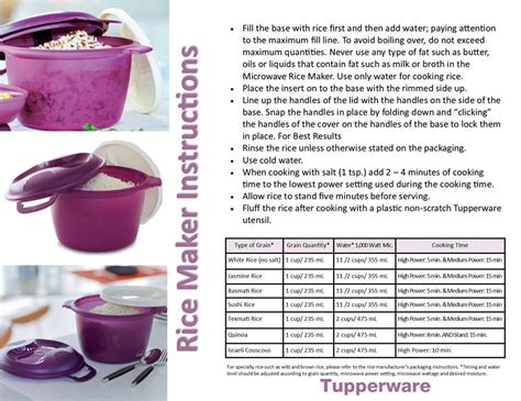 Rice cooker | Tupperware recipes, Tupperware pressure cooker, Rice ...