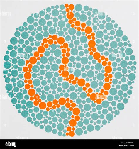 Ishihara color vision test plates used for color blindness screening ...