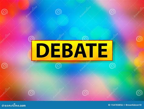 Debate Abstract Colorful Background Bokeh Design Illustration Stock ...