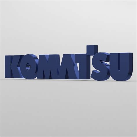 komatsu logo 3D | CGTrader