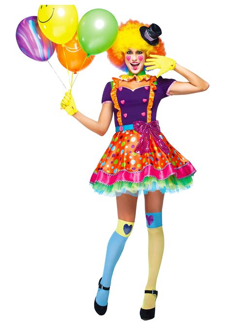 Womens Party Clown Costume