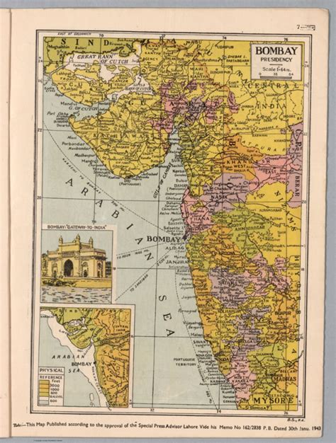 Bombay : Presidency. - David Rumsey Historical Map Collection