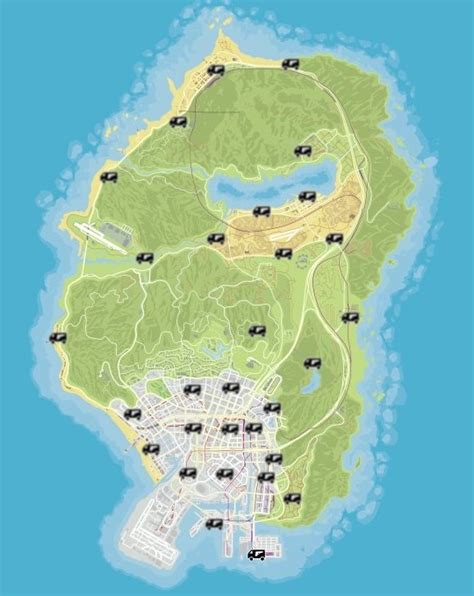 GTA Online: Weapon Transporter - All localities on the map - GAMINGDEPUTY