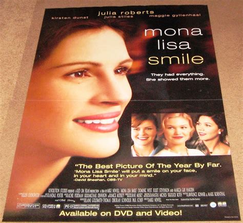 Mona Lisa Smile Movie Poster 27x40 Used Julia Roberts, Emily Bauer, To ...