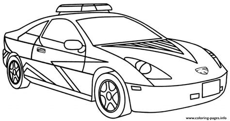 Cool Police Car Coloring Pages Printable