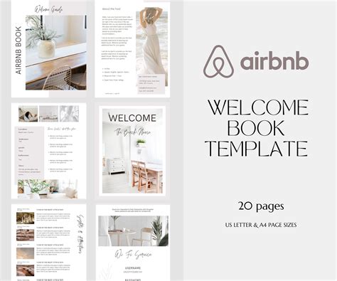 Airbnb welcome book template airbnb host airbnb guest book vacation ...