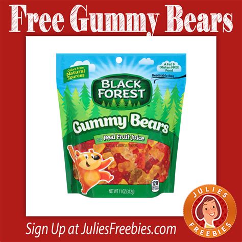 Free Black Forest Organic Gummy Bears - Julie's Freebies