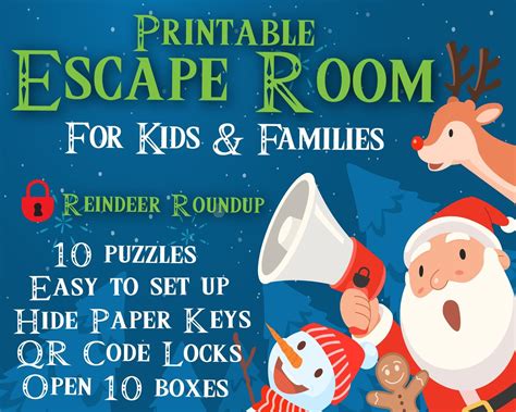 Christmas Escape Room Printable