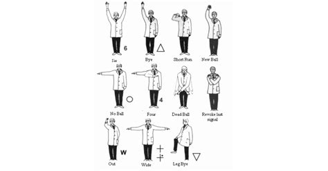 Umpire Signals and Scoring Symbols