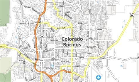 Colorado Springs Map - GIS Geography