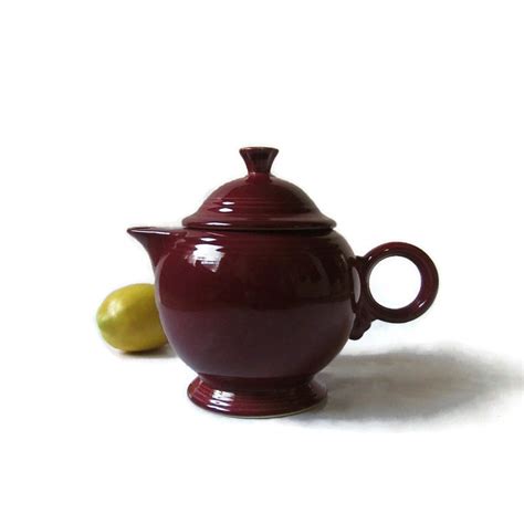 Fiesta Teapot Fiestaware Teapot, Fiesta Cinnabar, Fiestaware Cinnabar ...