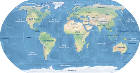 42+ Map Of The World With Oceans Pics — Sumisinsilverlake.Com ...