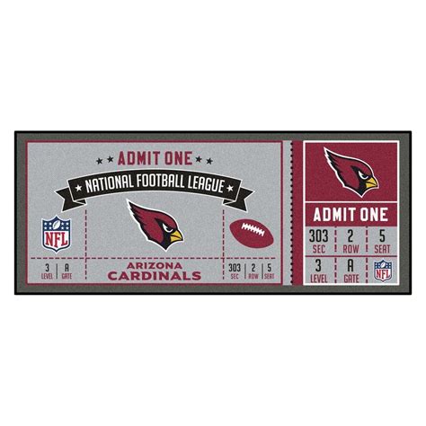 NFL - Arizona Cardinals Ticket Runner 30"x72" | Nfl arizona cardinals ...