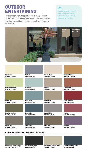 Solver Exterior Colour Chart