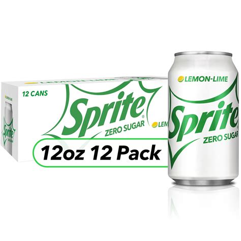 Sprite Zero Sugar Lemon Lime Soda Pop, 12 fl oz, 12 Pack Cans - Walmart ...