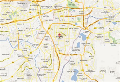 Subang Jaya Map - Malaysia