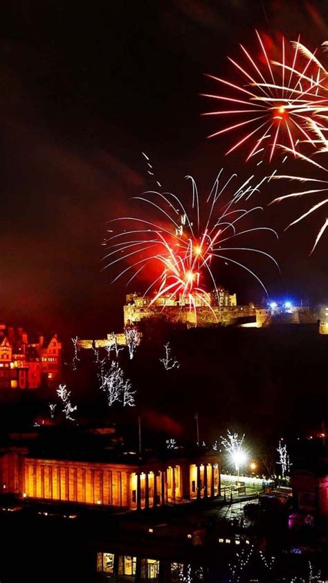 Fireworks at Edinburgh Castle, Scotland