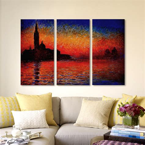 Sunset In Venice by Claude Monet (27" x 19") - Modern Classics - Touch ...