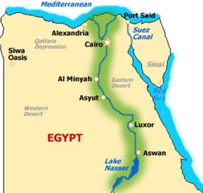 Nile River Valley Map