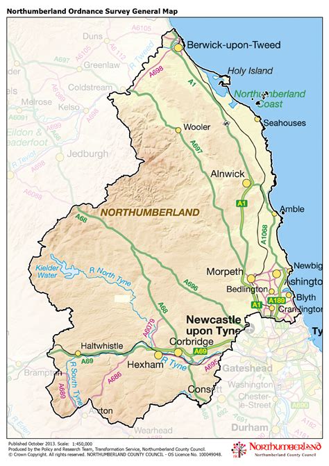 Fantastic Northumberland On A Map of all time