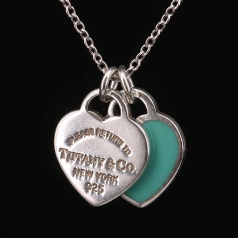 Tiffany & Co. "Return to Tiffany" Sterling Double Heart Necklace | EBTH