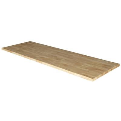 Husky 72 in. Solid Wood Work Surface for Ready-to-Assemble 6-ft ...