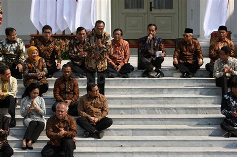 FOTO: Presiden Jokowi Umumkan Susunan Kabinet Indonesia Maju