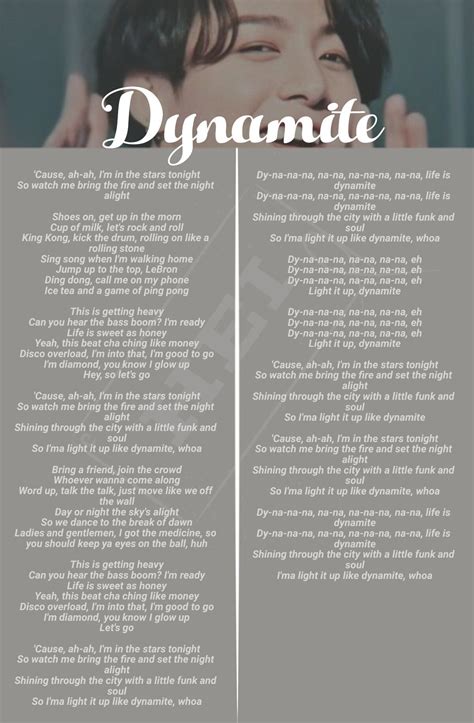 Bts Dynamite Lyrics Traduction - btsan