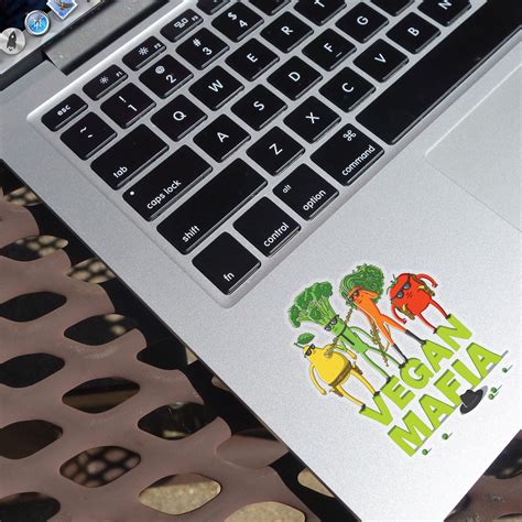 Vegan Mafia Laptop Sticker, Car Sticker, Laptop Decal, Car Decal, Wall ...