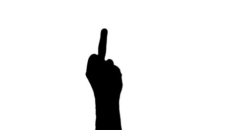 Middle Finger Gesture Clip Art