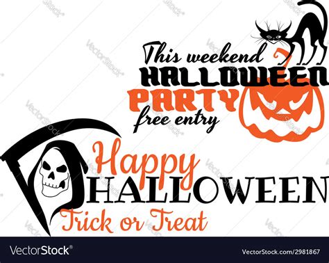 Halloween scary banners Royalty Free Vector Image