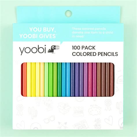 100 Pk Color Pencils - Multicolor - Yoobi